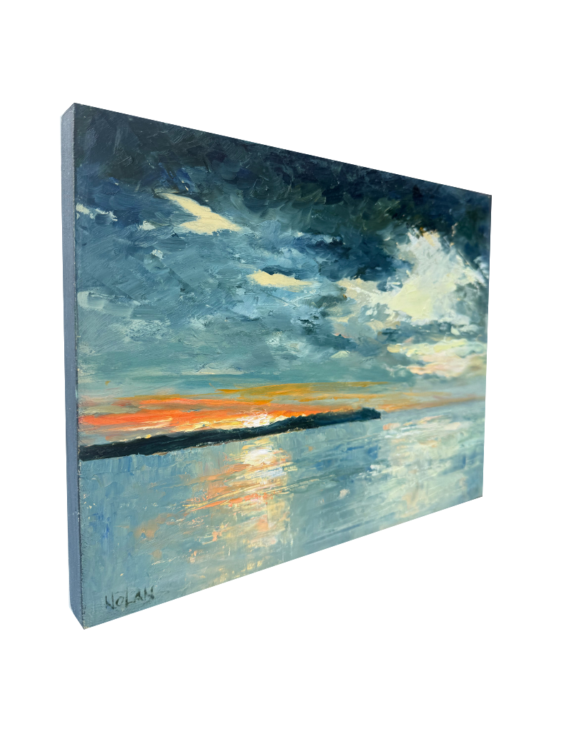Setting Sun Before The Storm Oil Painting