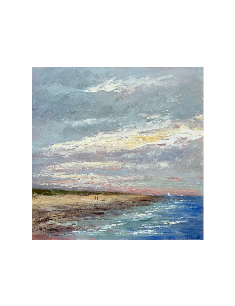 An Evening Walk Oil Painting