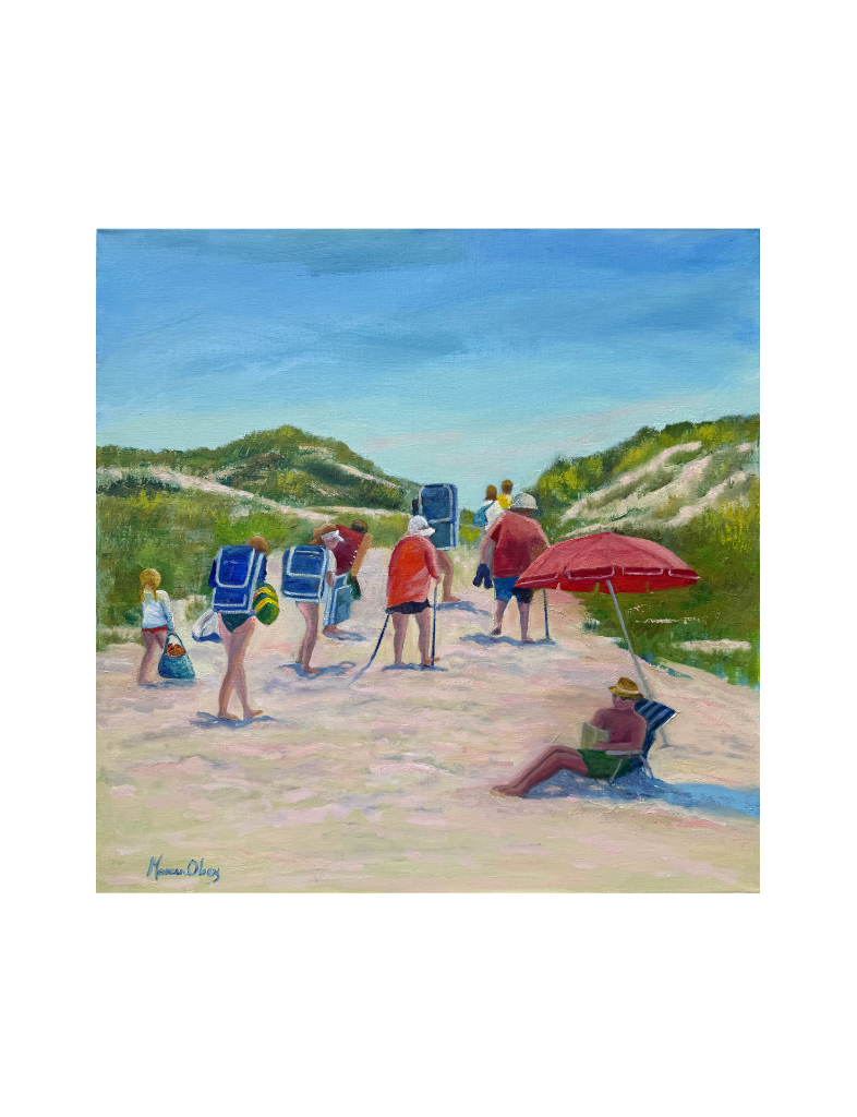 Sandy, Salty, and Tired Oil Painting