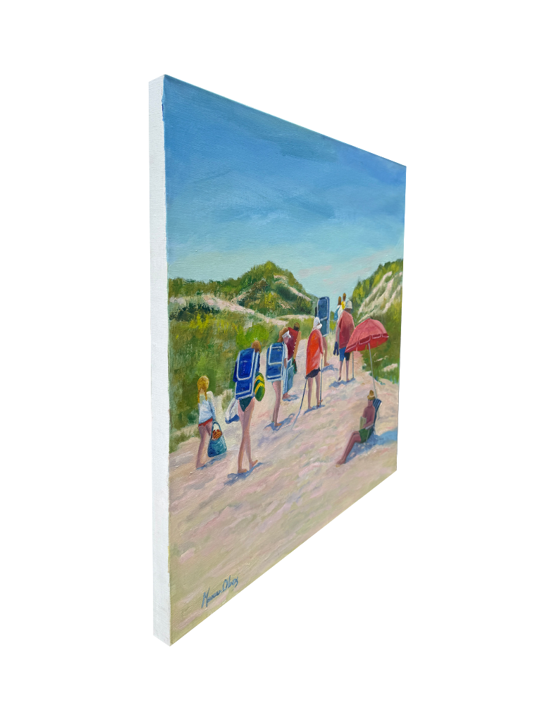 Sandy, Salty, and Tired Oil Painting