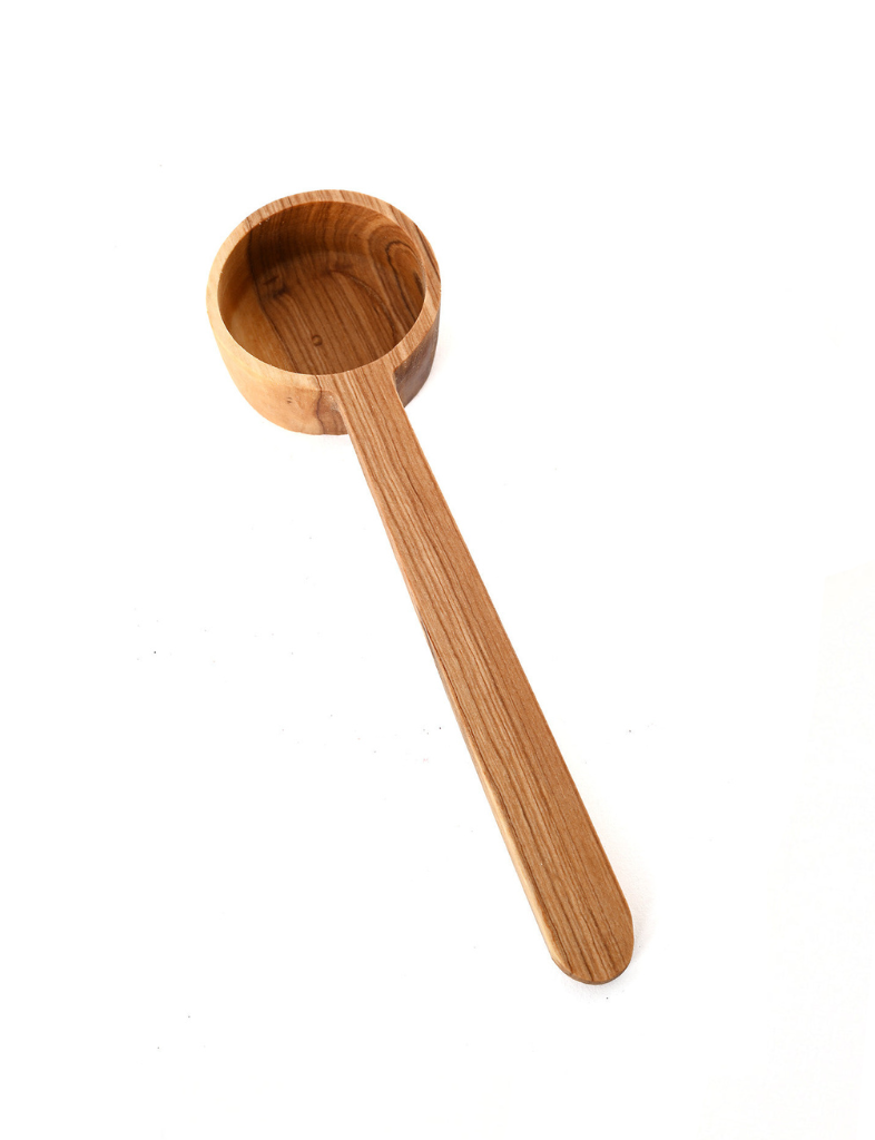 Olive Wood Flat Scoop
