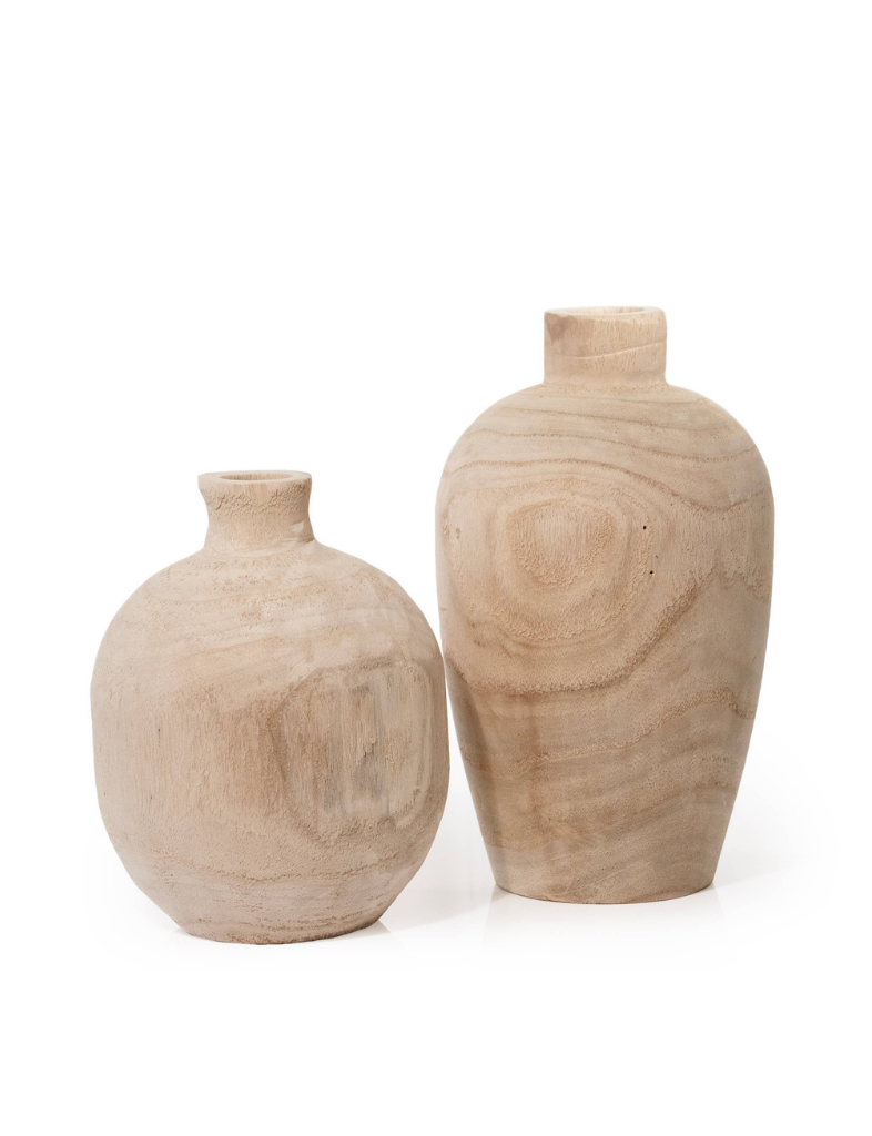 Mae Wooden Vase