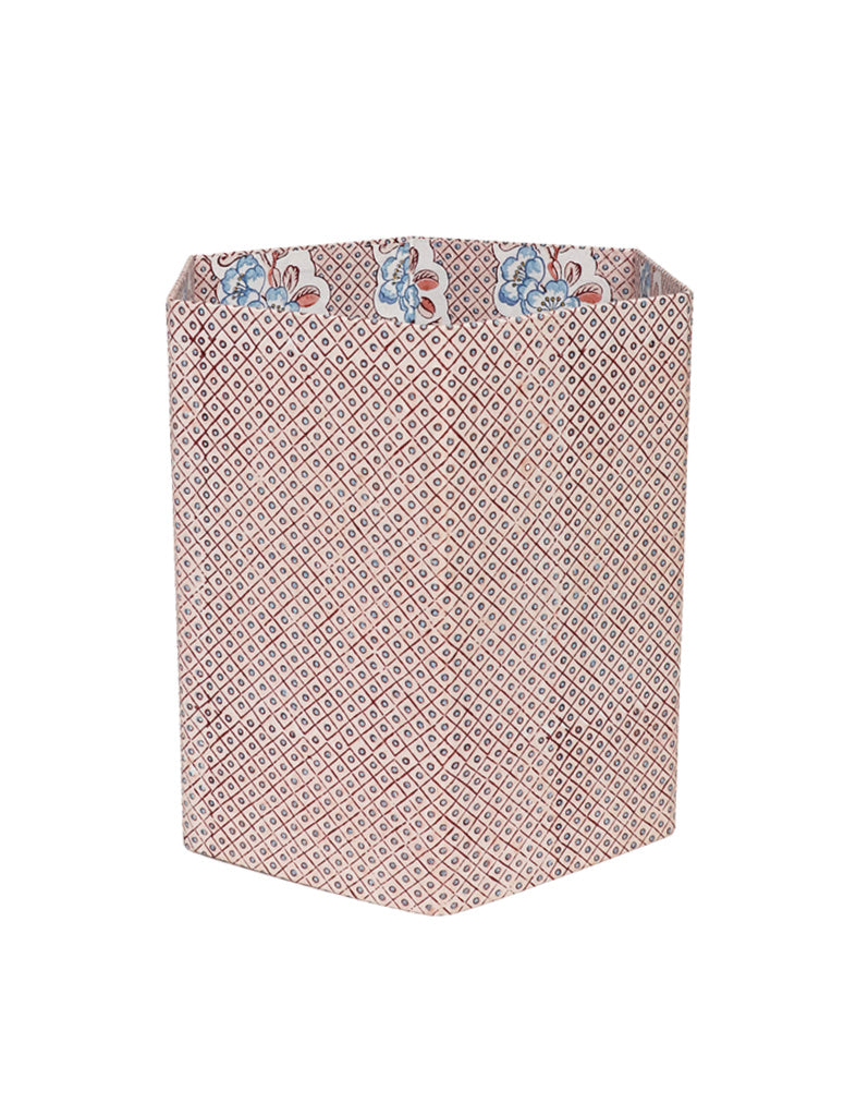 Pink Paper Bin