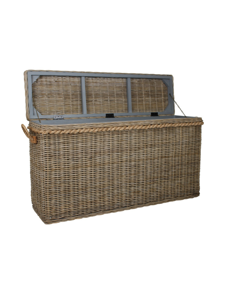 Storage Woven Basket Console