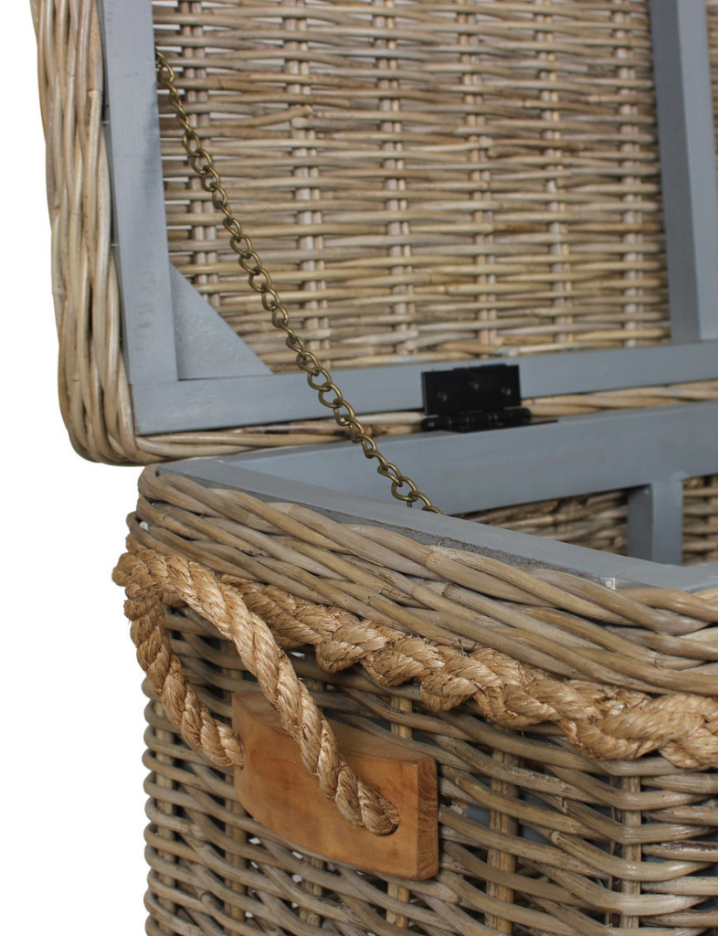 Storage Woven Basket Console