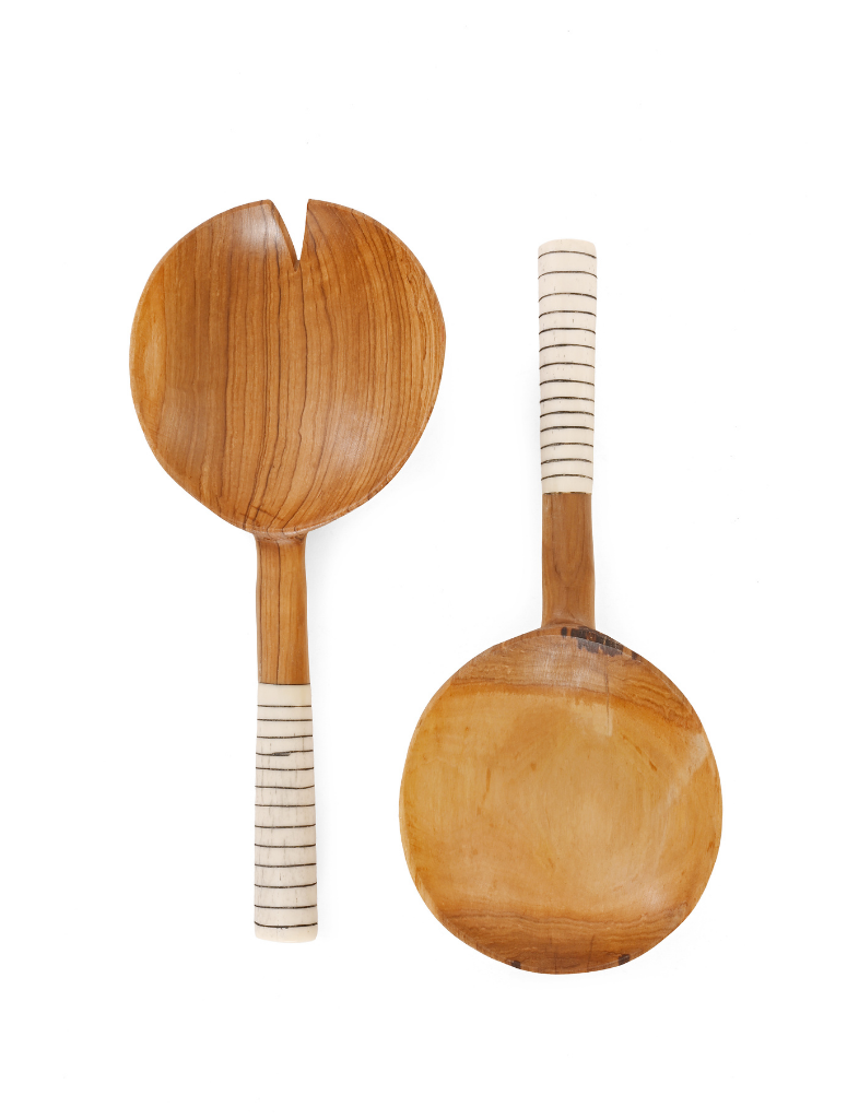 Striped Olive Wood Servers