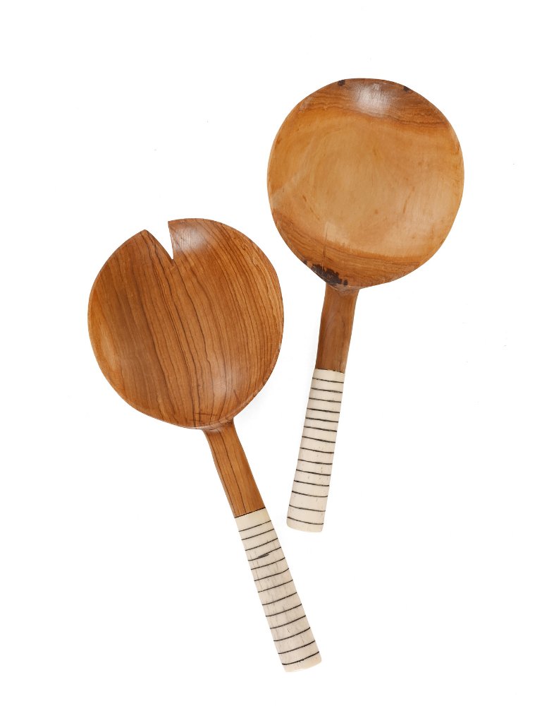 Striped Olive Wood Servers