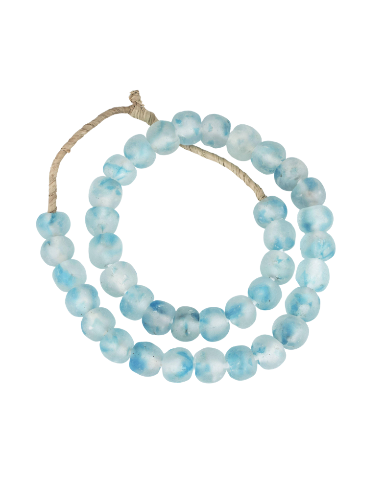 Sky Blue Recycled Glass Beads