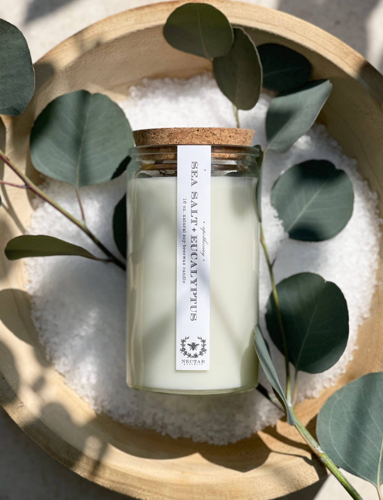 Sea Salt + Eucalyptus Candle
