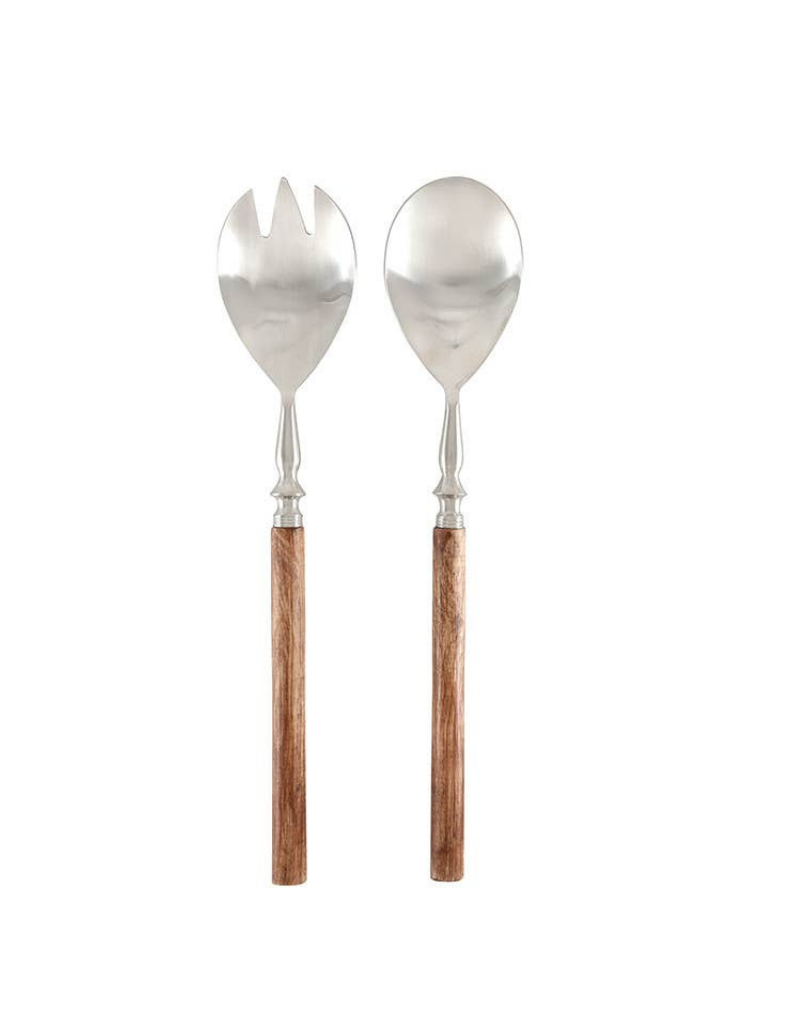 Wood + Steel Serving Set