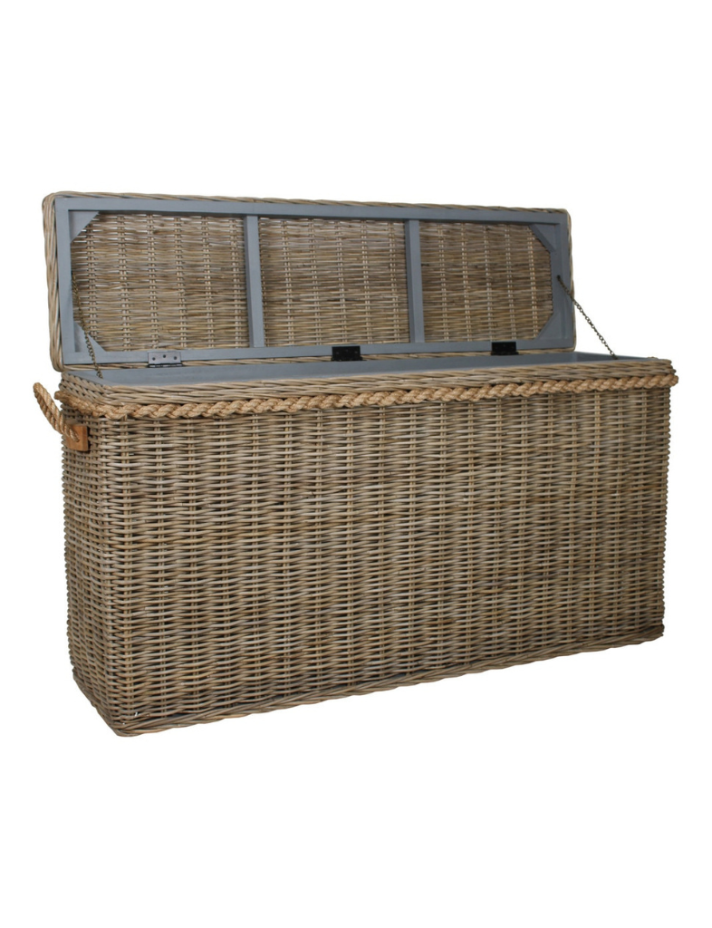 Storage Rattan Console Table