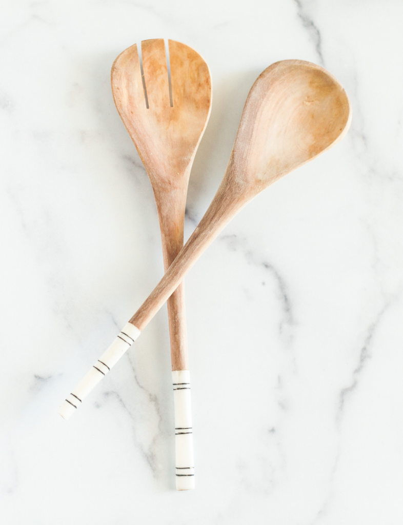Striped Salad Servers