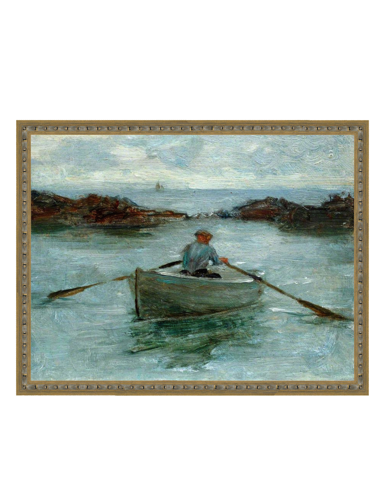Rowing Vintage Print