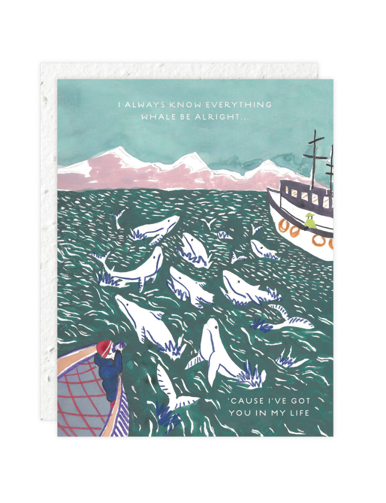 Whale Be Alright Card | Plantable Envelope