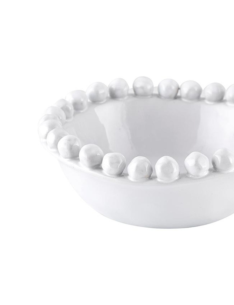 White Beaded Bowl