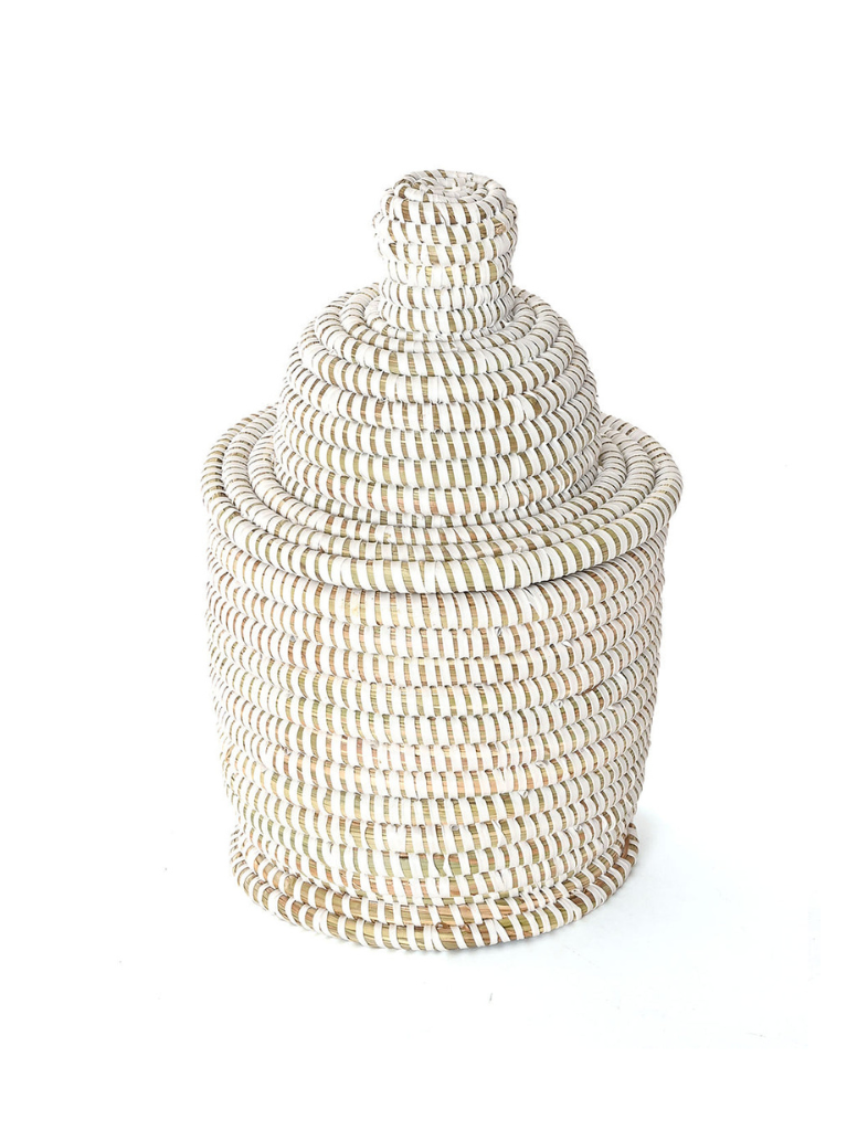 White Tiered Basket