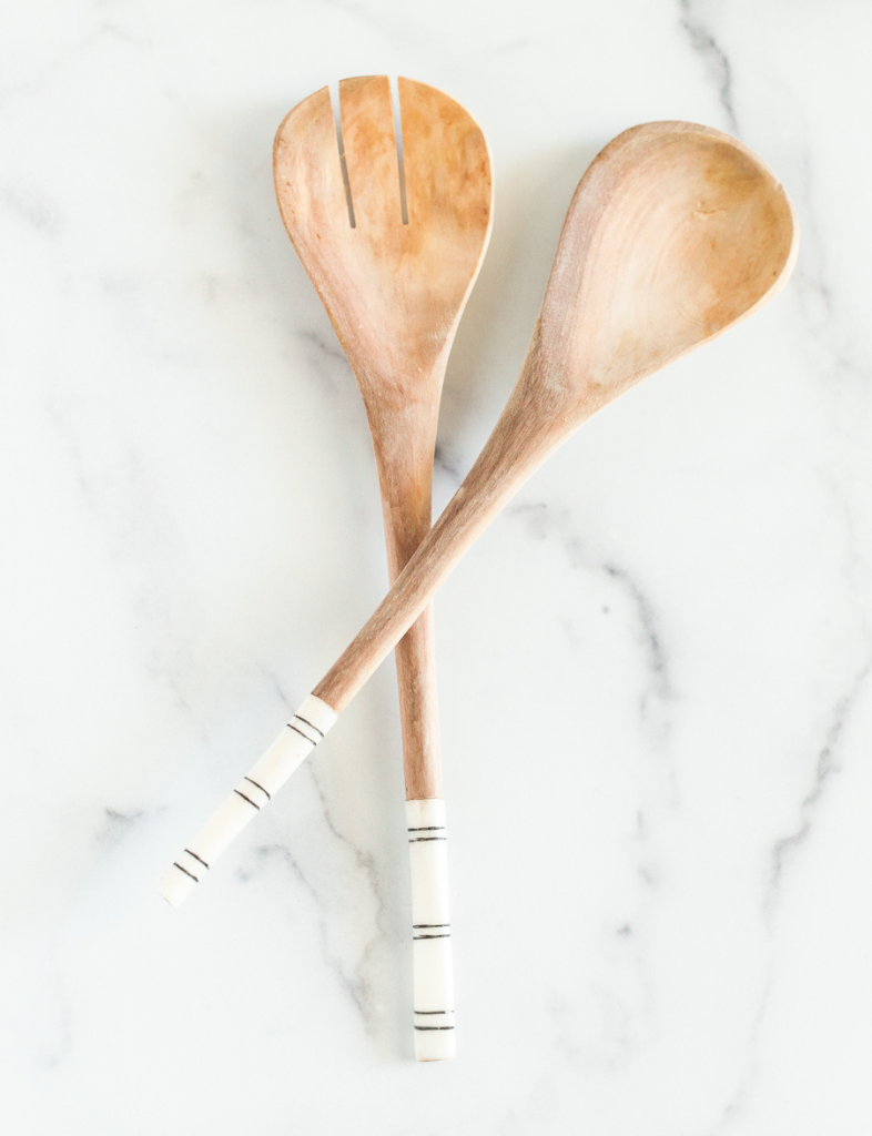 Striped Olive Wood Servers