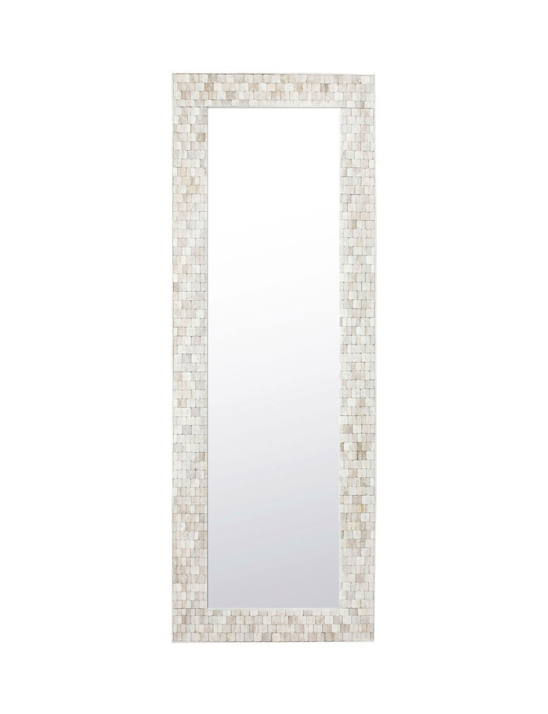 Whitewashed Floor Length Mirror