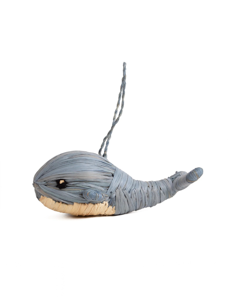 Woven Whale Ornament