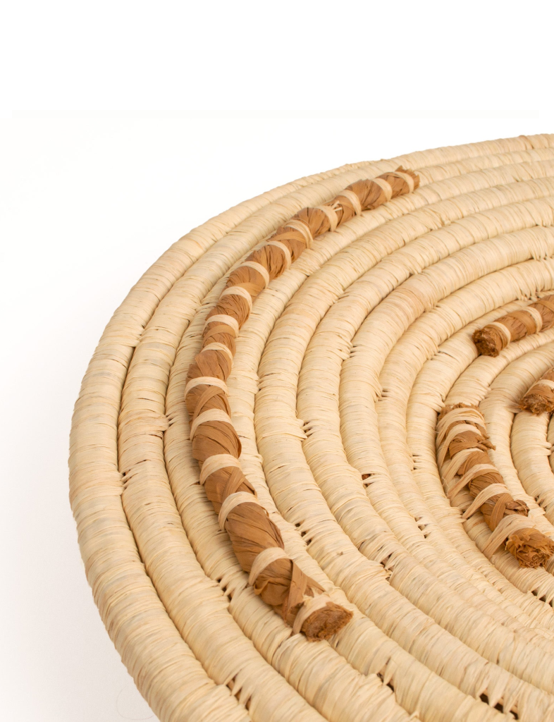 Tan Textured Wall Basket