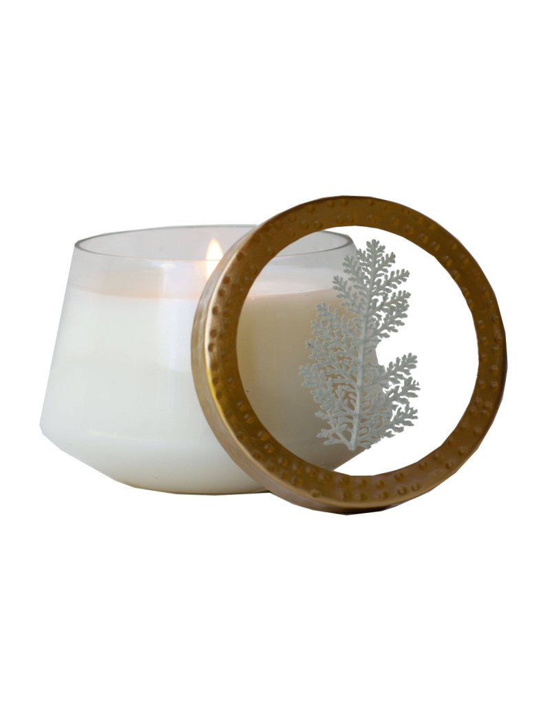 Pressed Flower Candle | Frosted Juniper